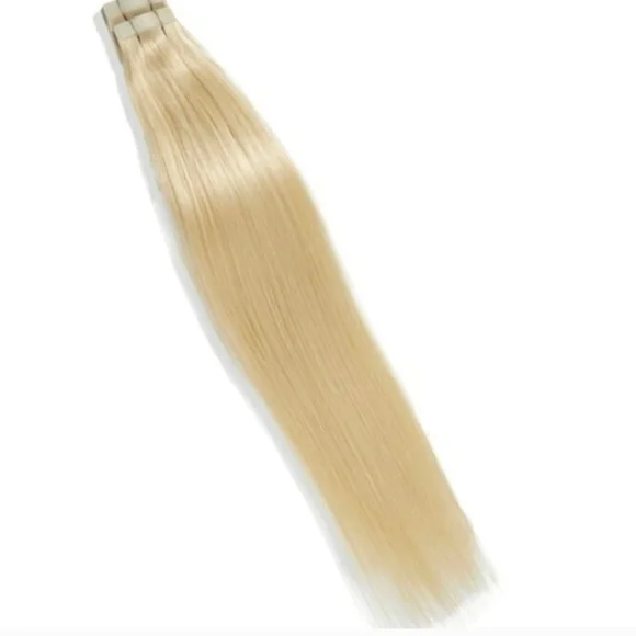 Riviera Satin Strands 18" Tape-In Hair Extensions - Blonde - Picture 3 of 4